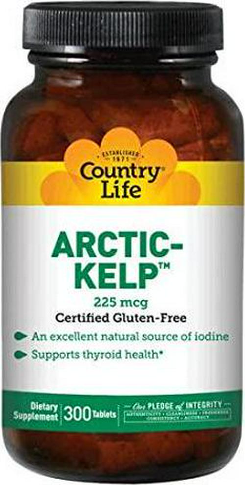 Country Life Arctic Kelp 225 mcg, 300-Count