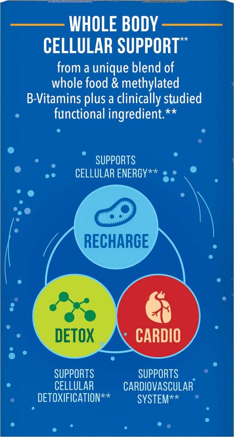 Country Life Cellular Detox Whole Food B-Vitamin Whole Body Cellular Support Cellular detoxification and Oxidative Stress Support