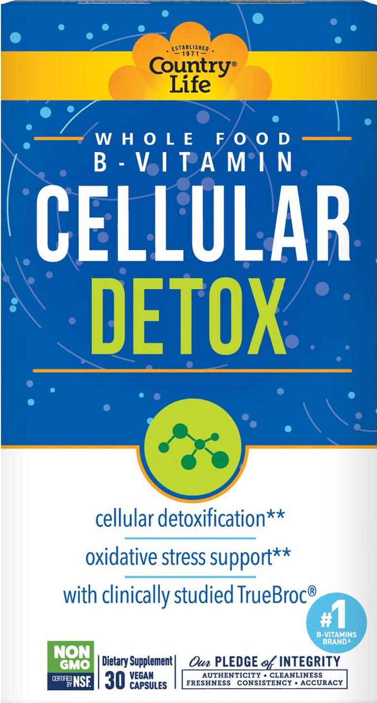 Country Life Cellular Detox Whole Food B-Vitamin Whole Body Cellular Support Cellular detoxification and Oxidative Stress Support