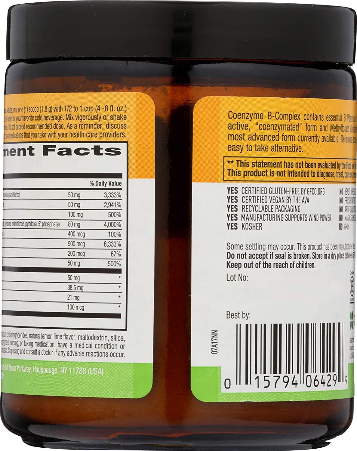 Country Life Coenzyme B-complex Powder Lemon Lime, 0.2 Pound