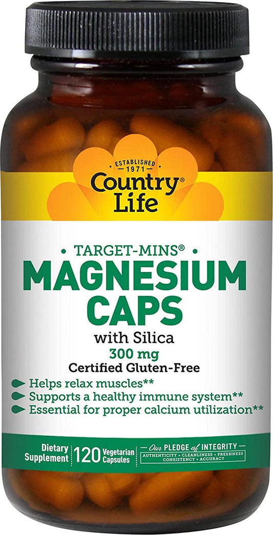 Country Life Magnesium 300 Mg, 120-Count