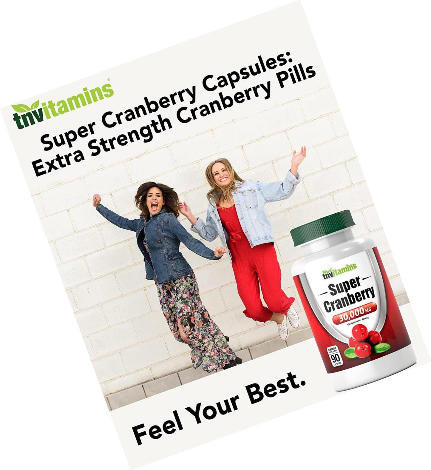 Cranberry Pills for Women and Men (30,000 MG x 90 Capsules) | Supports Urinary Tract Health* | Cranberry Concentrate Supplement | Bladder and Kidney Support* | Supports Women's Health* | Antioxidants