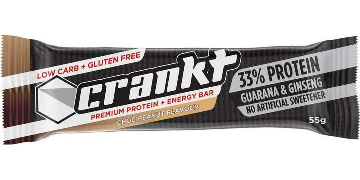 Crankt Protein Bars, Choc Peanut Butter, 55g x 12