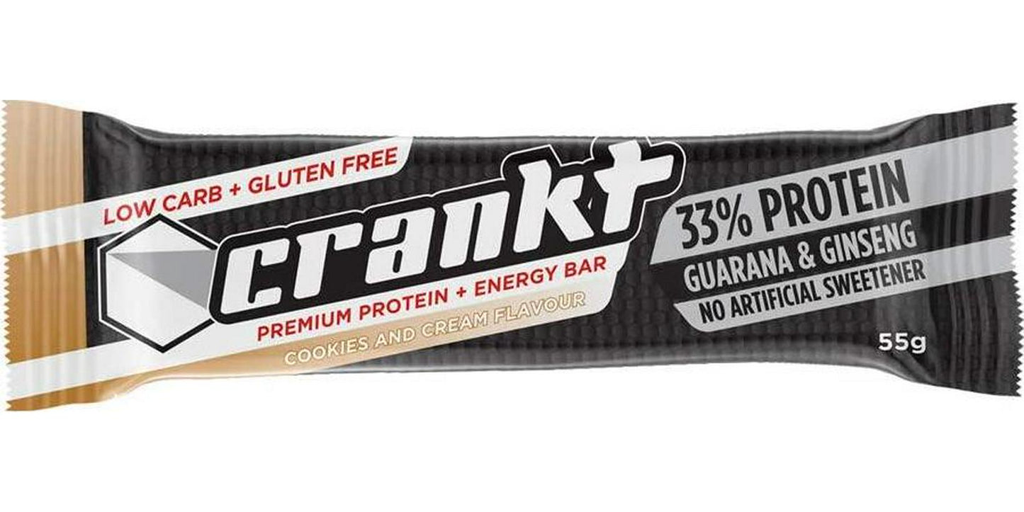 Crankt Protein Bars Choc Cookies and Cream, 55g x 12