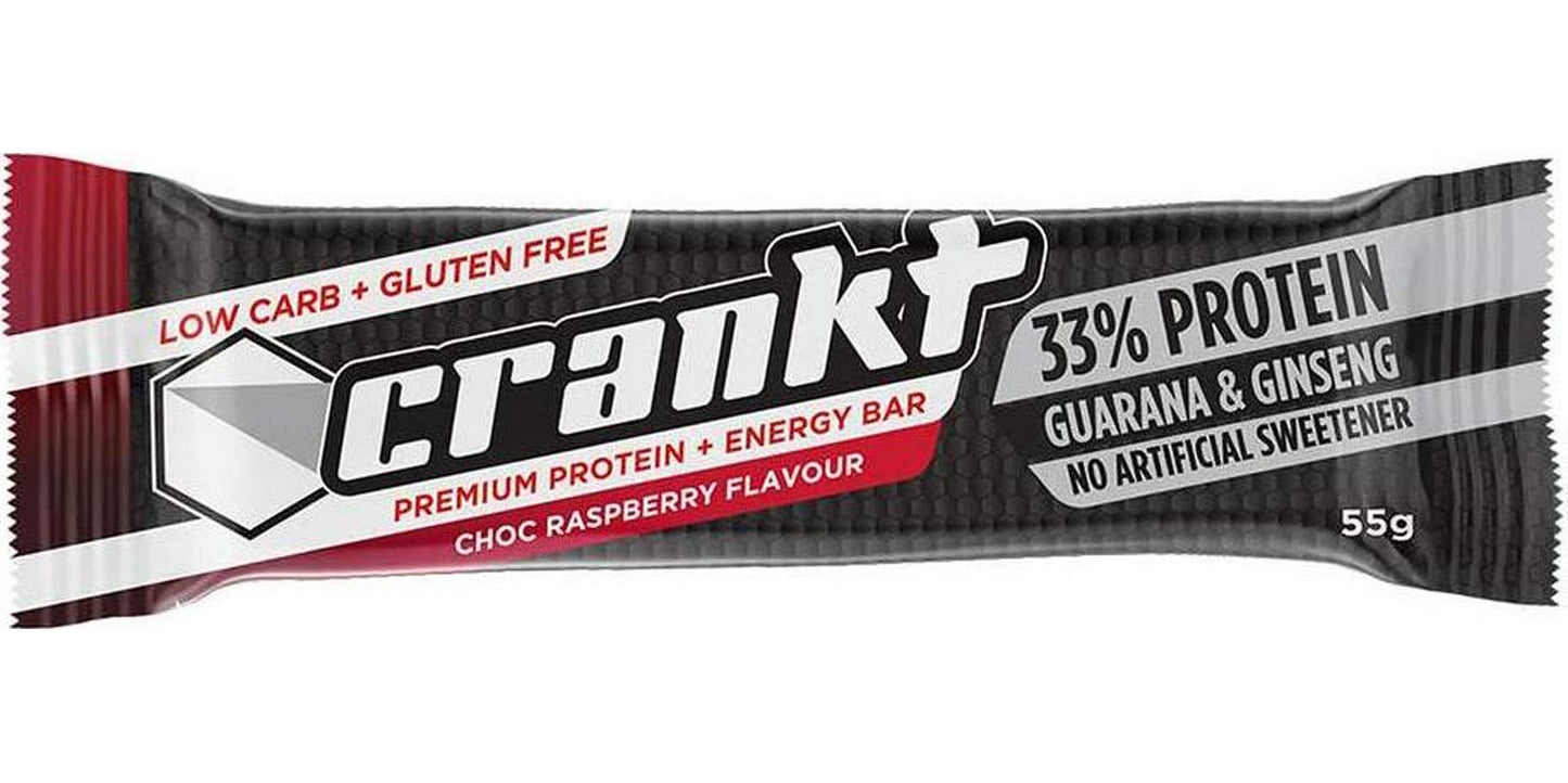 Crankt Protein Bars, Choc Raspberry, 55g x 12
