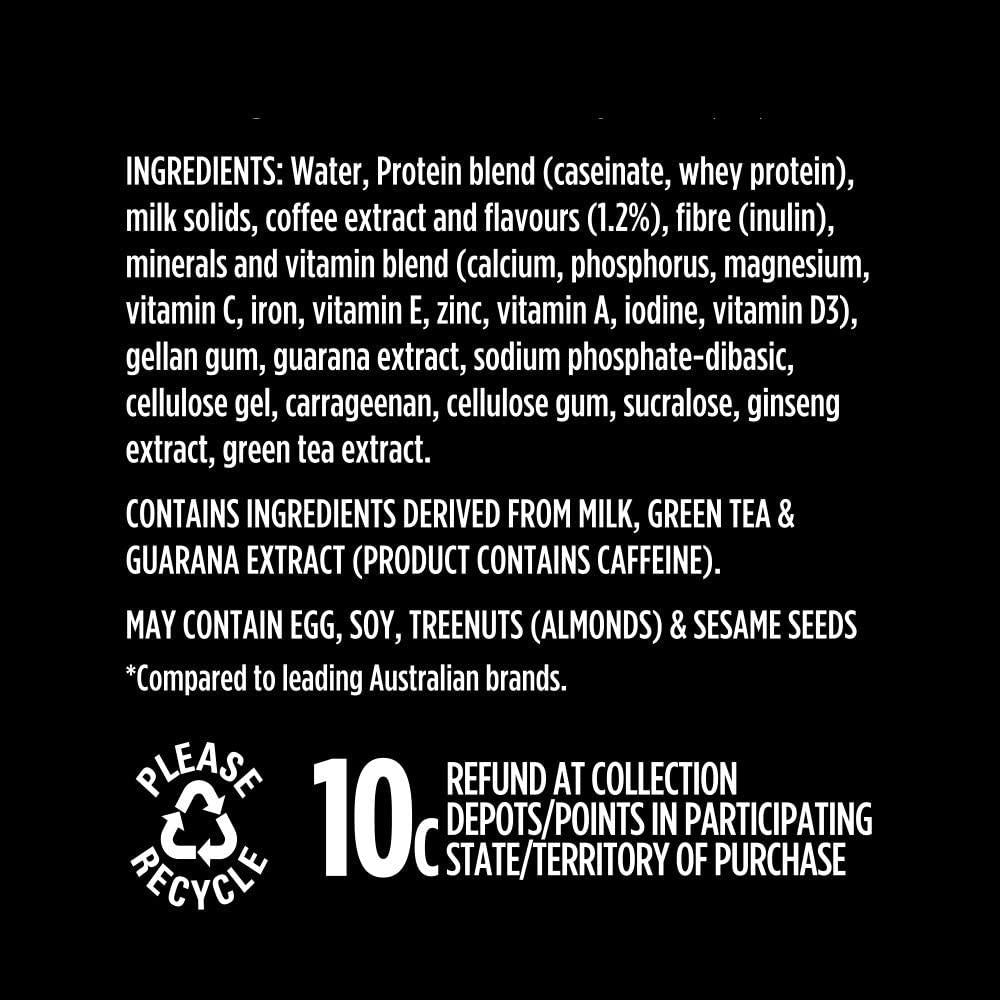 Crankt Protein Shake, Coffee, 375mL x 12