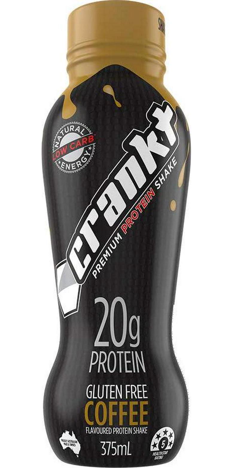 Crankt Protein Shake, Coffee, 375mL x 12