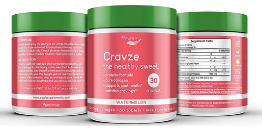 Cravze Collagen Chewable Tablets - 3 Pack