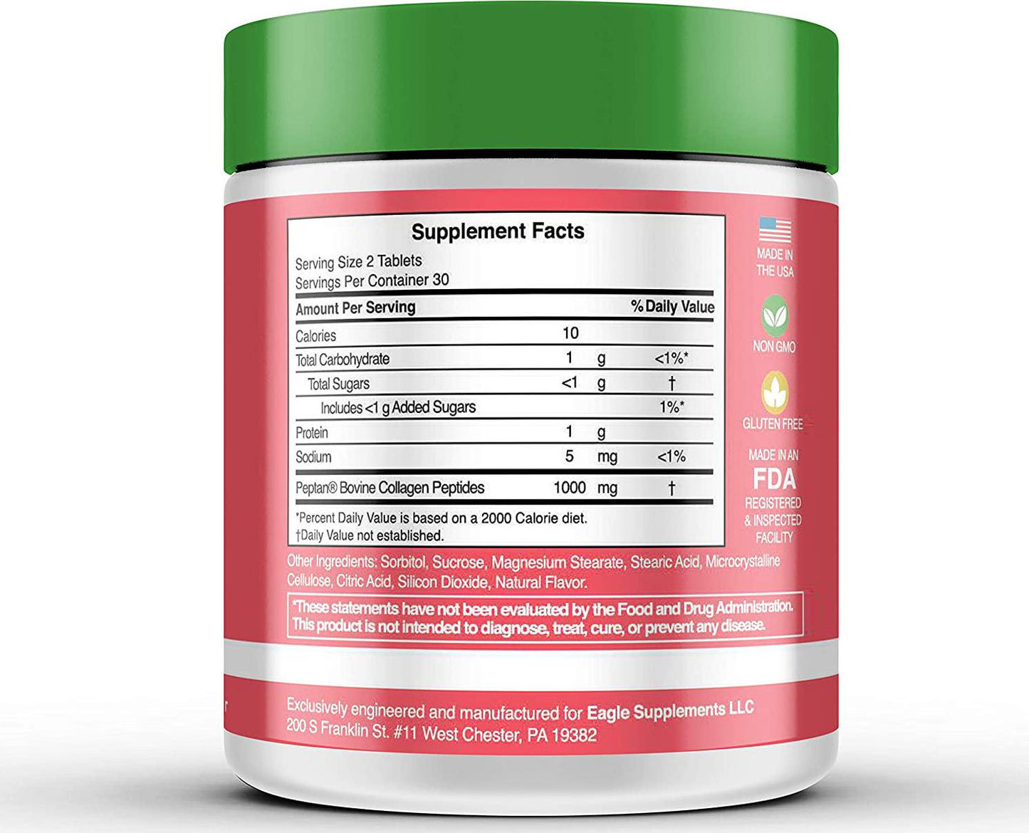 Cravze - Collagen Chewable Tablets with Protein - Watermelon Flavor