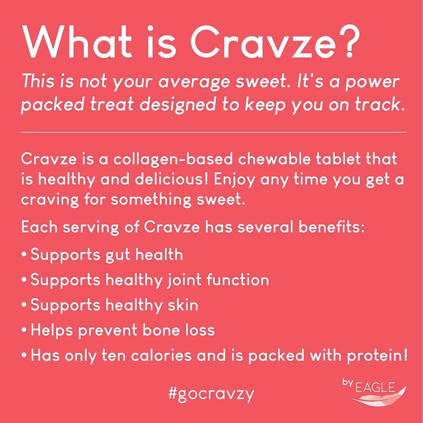 Cravze Collagen Chewable Tablets - 3 Pack