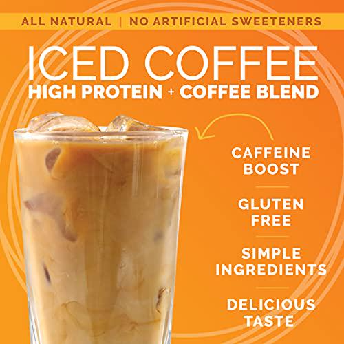Crazed Foods Protein Iced Coffee, All Natural, No Artificial Sweeteners, Simple Ingredients, Keto, Gluten Free, Whey Protein Concentrate (18 Servings) (Pumpkin Spice)