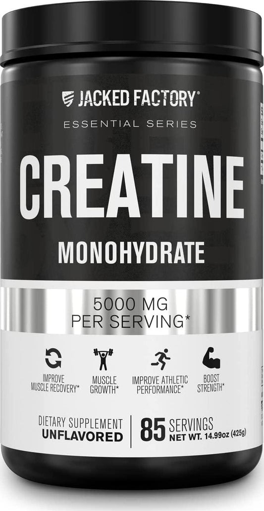 Creatine Monohydrate Powder 5g - Premium Creatine Supplement for Muscle Growth, Increased Strength, Enhanced Energy Output and Improved Athletic Performance - 85 Servings, Unflavored