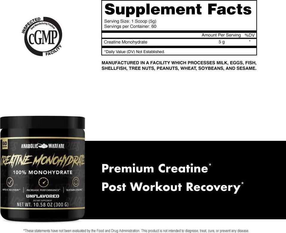 Creatine Monohydrate, Post Workout Recovery, Increase Performance, Sustain Loading, Premium Creatine*