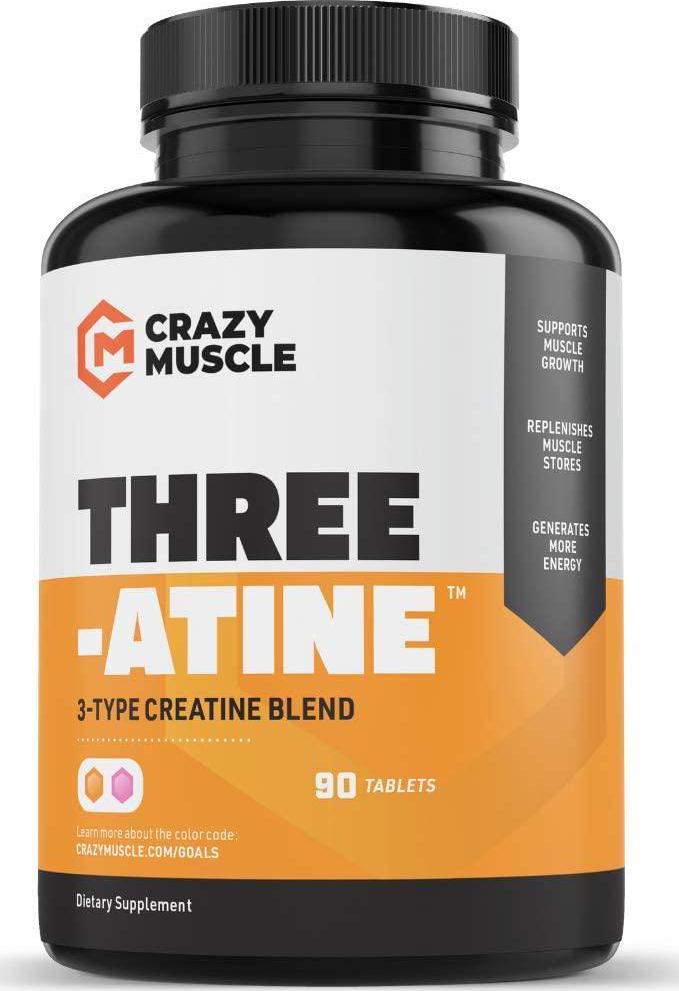 Creatine Monohydrate Pills - Keto Friendly Muscle Builder - 1,667 mg Tablets (138% More Than Creatine Capsules) - Over 5000mg (5 Grams) of Monohydrate, Pyruvate + AKG - Optimum Strength Supplement