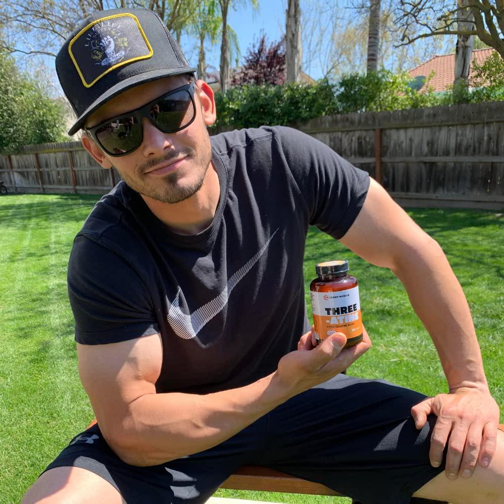 Creatine Monohydrate Pills - Keto Friendly Muscle Builder - 1,667 mg Tablets (138% More Than Creatine Capsules) - Over 5000mg (5 Grams) of Monohydrate, Pyruvate + AKG - Optimum Strength Supplement