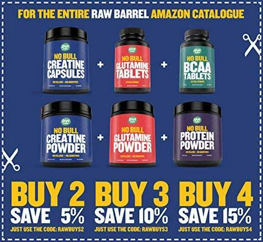 Creatine Monohydrate Capsules - Faster Recovery, Increase Muscle Volume, Strength, Power - Micronized for Fast Absorption - 4200 milligrams Pure Pharmaceutical Grade, 240 Capsules - Raw Barrel