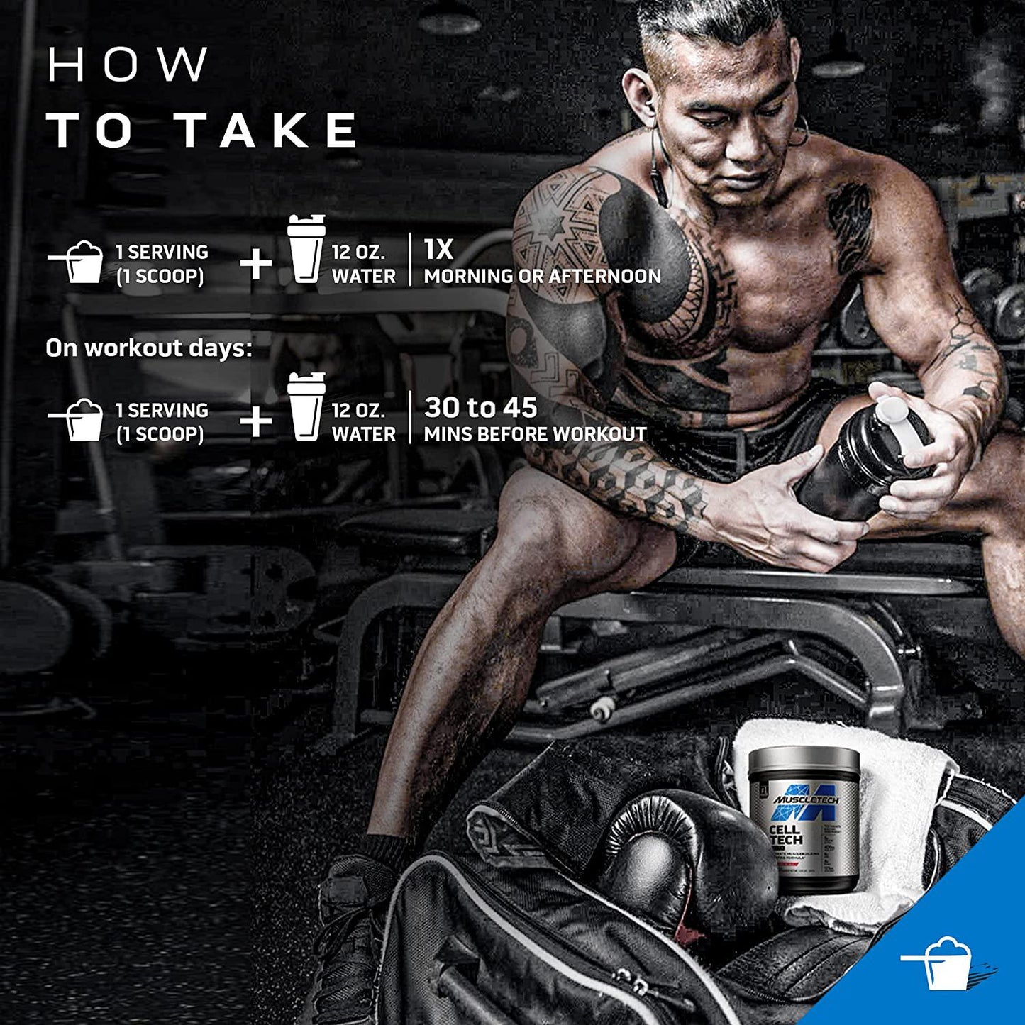 Creatine Powder | MuscleTech Cell-Tech Elite Creatine Powder | Post Workout Recovery Drink | Muscle Builder for Men and Women | Creatine HCl Supplement | Cherry Burst (20 Servings)