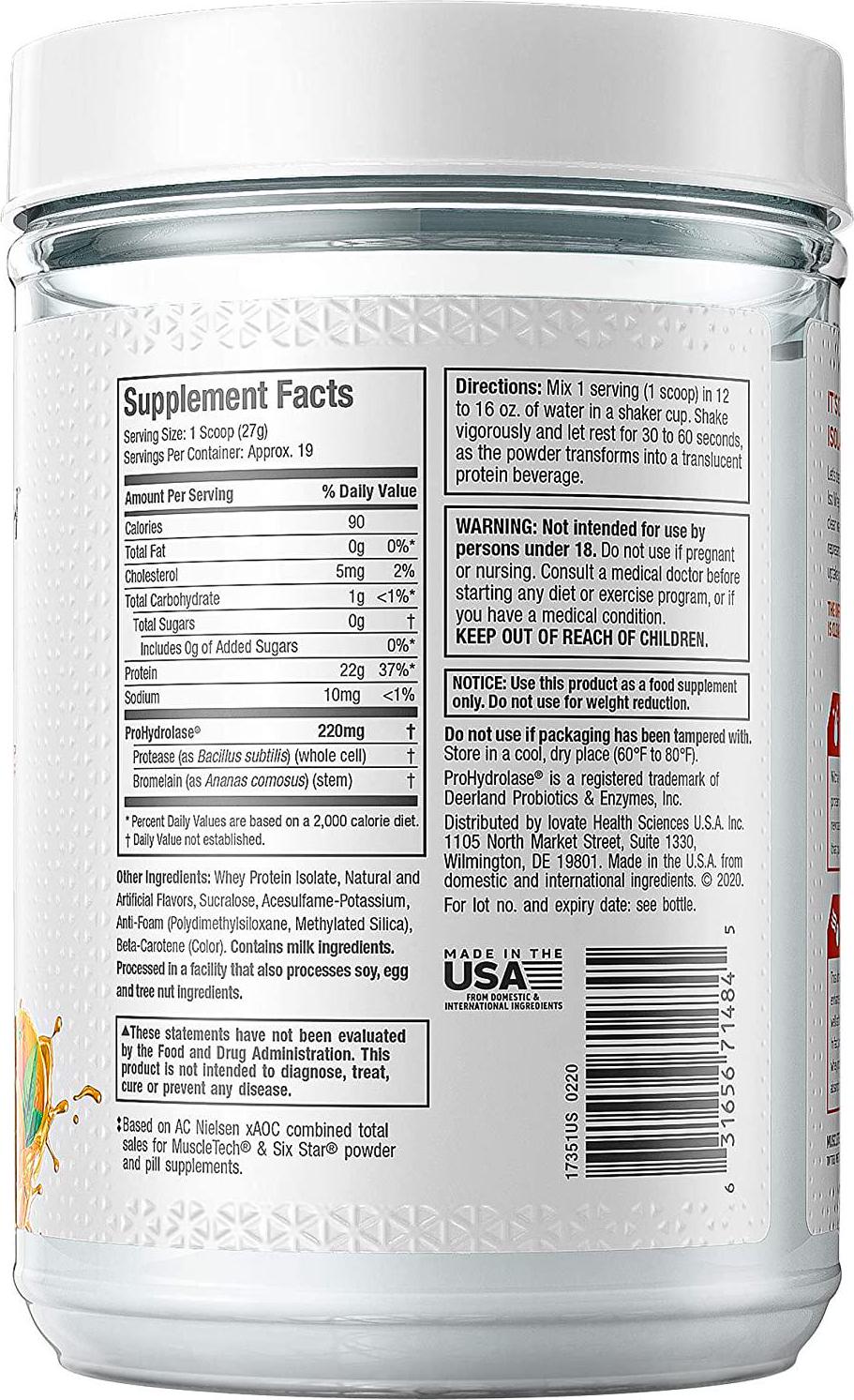 Creatine + Whey Protein Isolate Bundle - MuscleTech Platinum Creatine + MuscleTech Iso Whey Clear, Orange