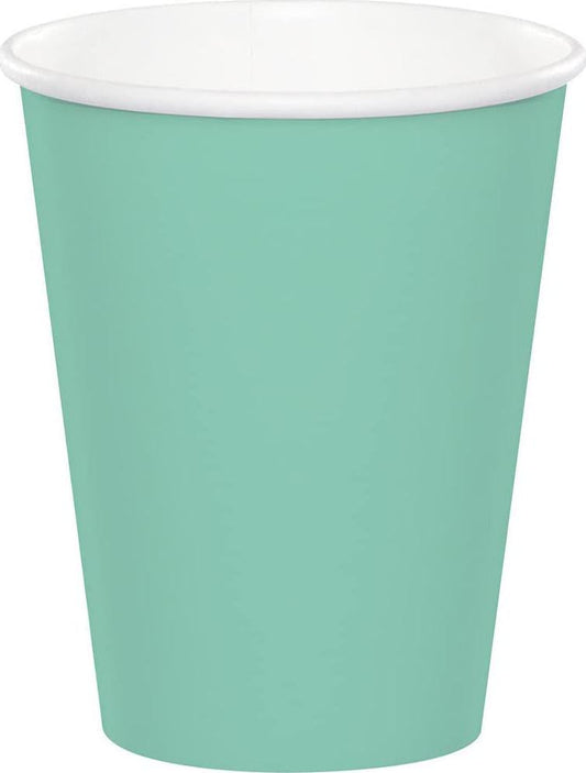 Creative Converting Fresh Mint Paper Cups Party Supplies, Multicolor, 9 oz