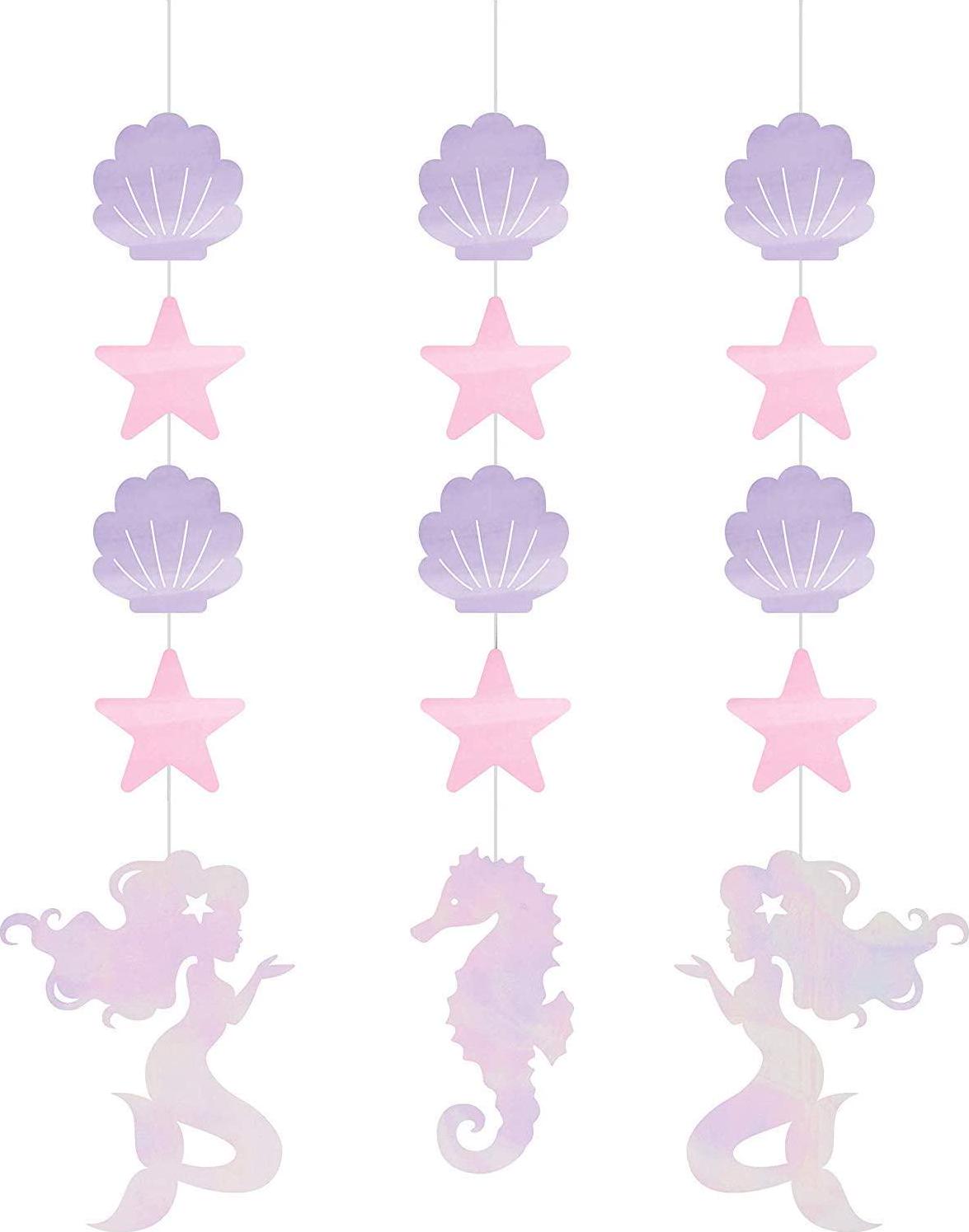 Creative Converting HANGING CUTOUTS, 0.03x5.9x22.5inc, Iridescent