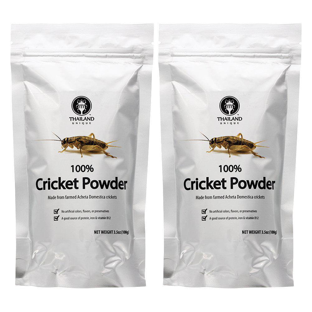 Cricket Powder 2-pack (100% Cricket; .44 lb; 70g protein per cup) by Thailand Unique