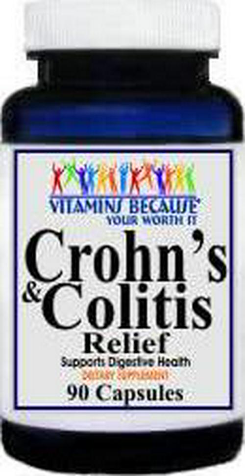Crohn's and Colitis Relief 900mg Pure Milled Herb Capsules - Soothing Relief From Inflammation Flare Ups