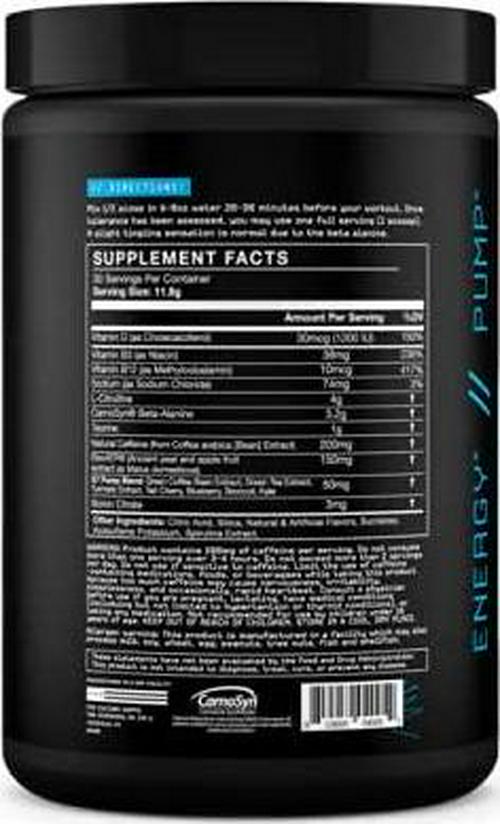 Culture Supps by Steve Cook Pre-Workout Blue Raspberry Chews - 30 Servings