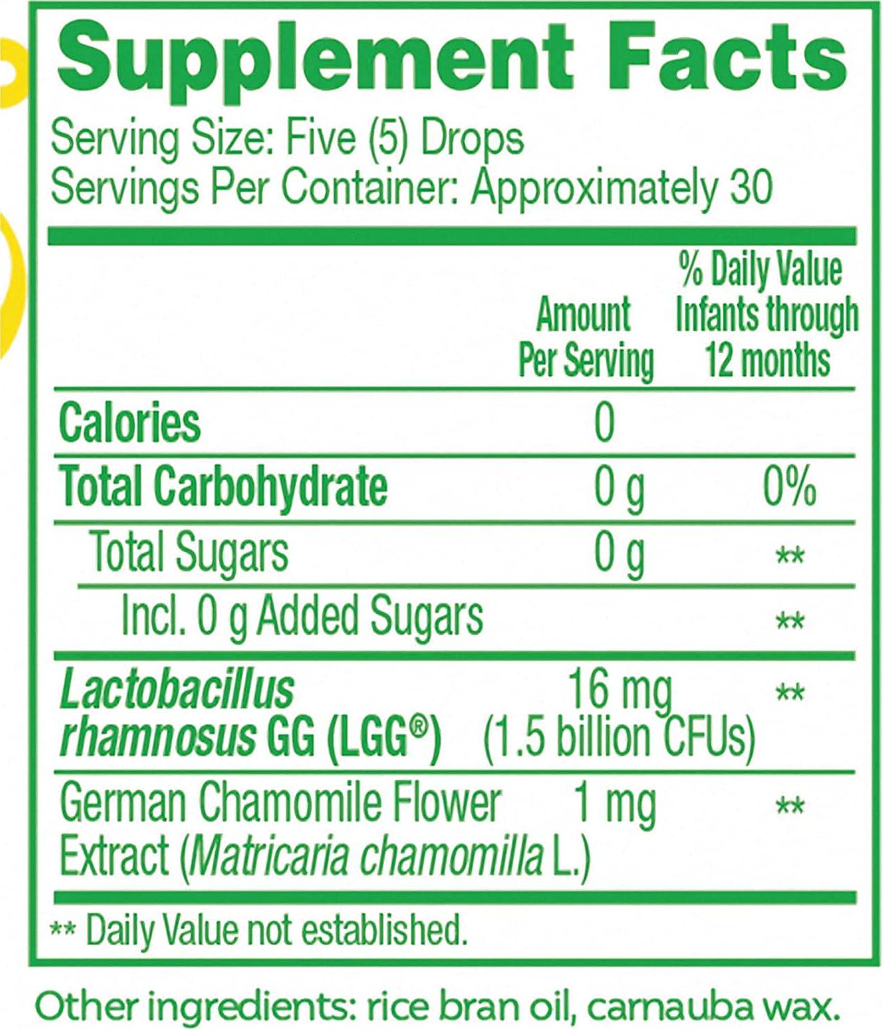 Culturelle Baby Calm + Comfort Probiotics + Chamomile Drops | Helps Reduce Occasional Infant Digestive Upset, 0.29 fl. oz. Drops