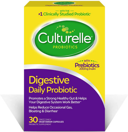 Culturelle Daily Probiotic Formula, Digestive Health Capsules,30 count