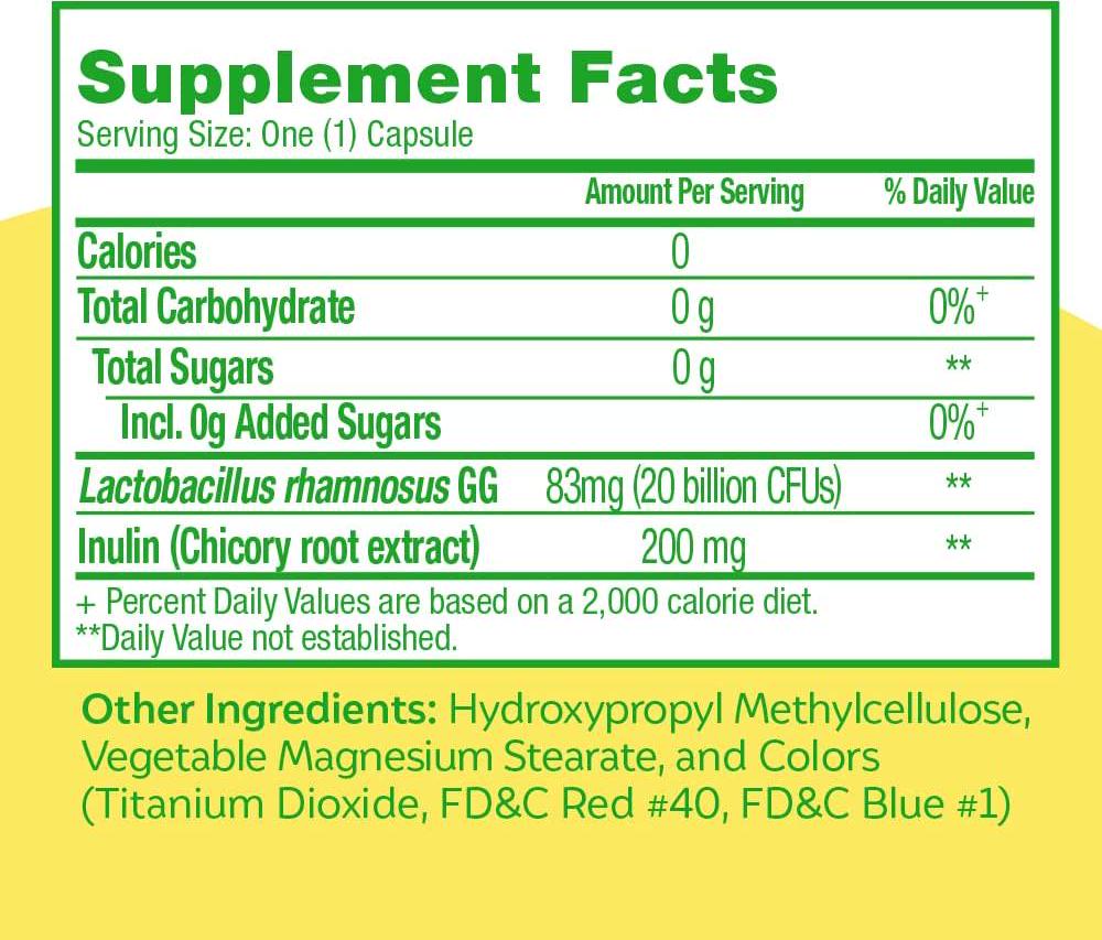 Culturelle Extra Strength Digestive Health Daily Formula, One Per Day Dietary Supplement, Contains 100% Naturally Sourced Lactobacillus GG –The Most Clinically Studied Probiotic†, 20 Count