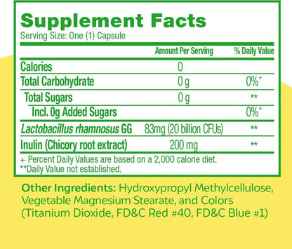 Culturelle Extra Strength Digestive Health Daily Formula, One Per Day Dietary Supplement, Contains 100% Naturally Sourced Lactobacillus GG –The Most Clinically Studied Probiotic†, 20 Count