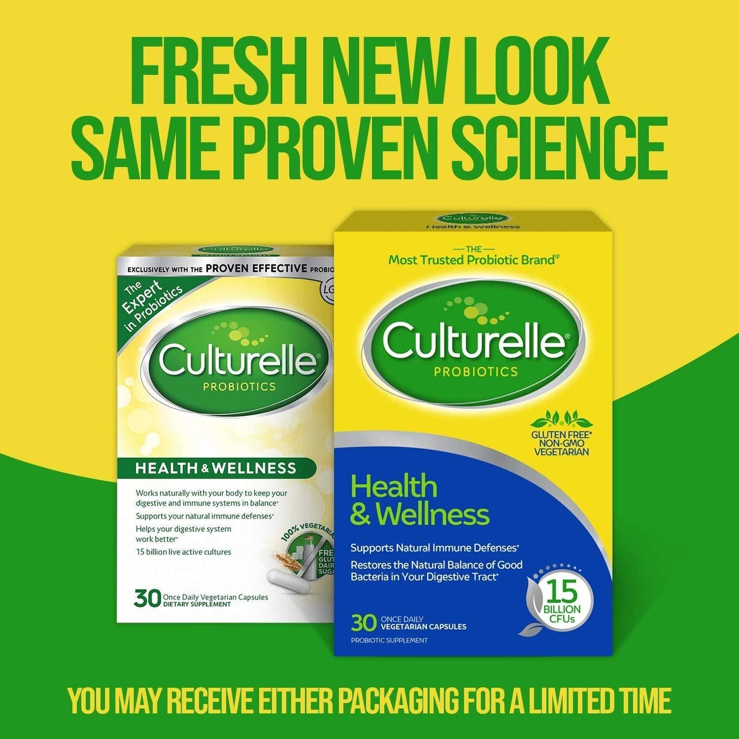 Culturelle Health and Wellness Probiotic Vegetarian Capsules 30 ea