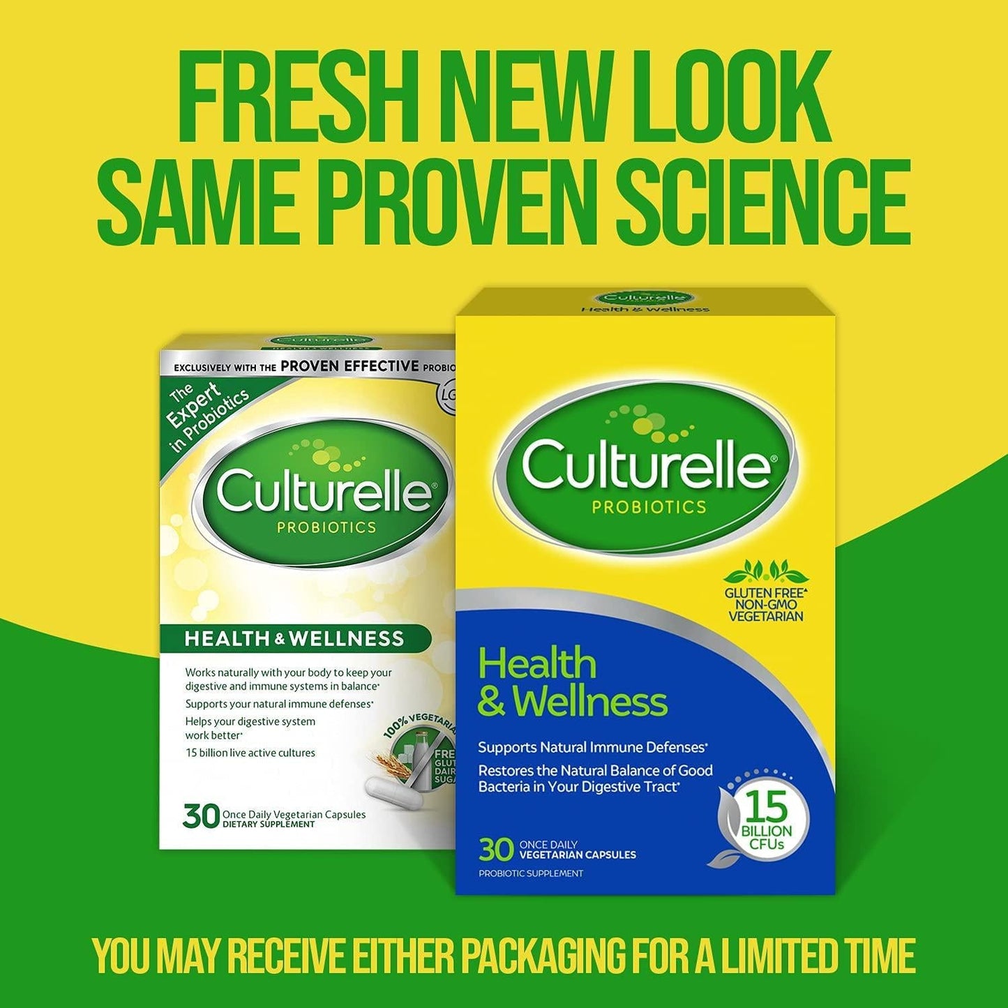 Culturelle Health and Wellness Probiotic Vegetarian Capsules 30 ea