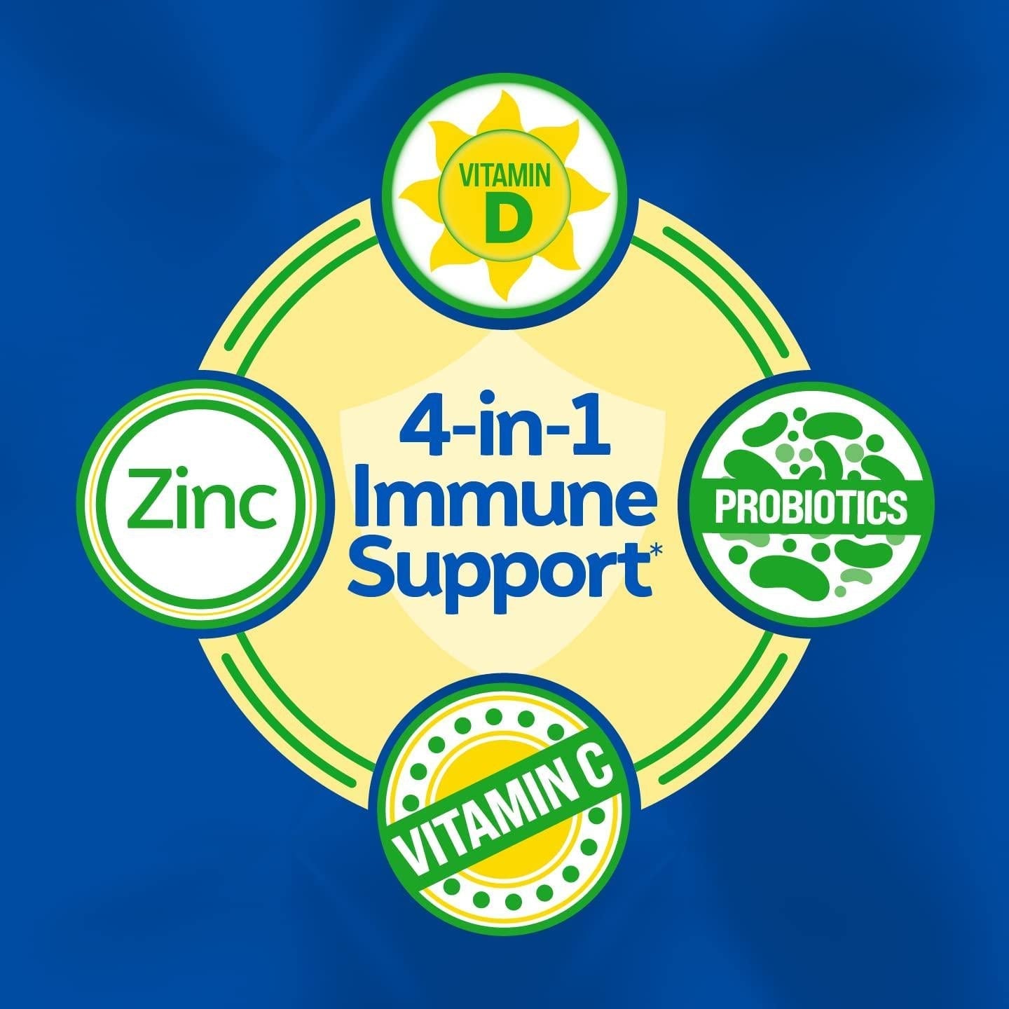 Culturelle Immune Defense, Probiotic + Elderberry, Vitamin C and Zinc, Immune Support for Adults, Mixed Berry Chewables, 28 CT