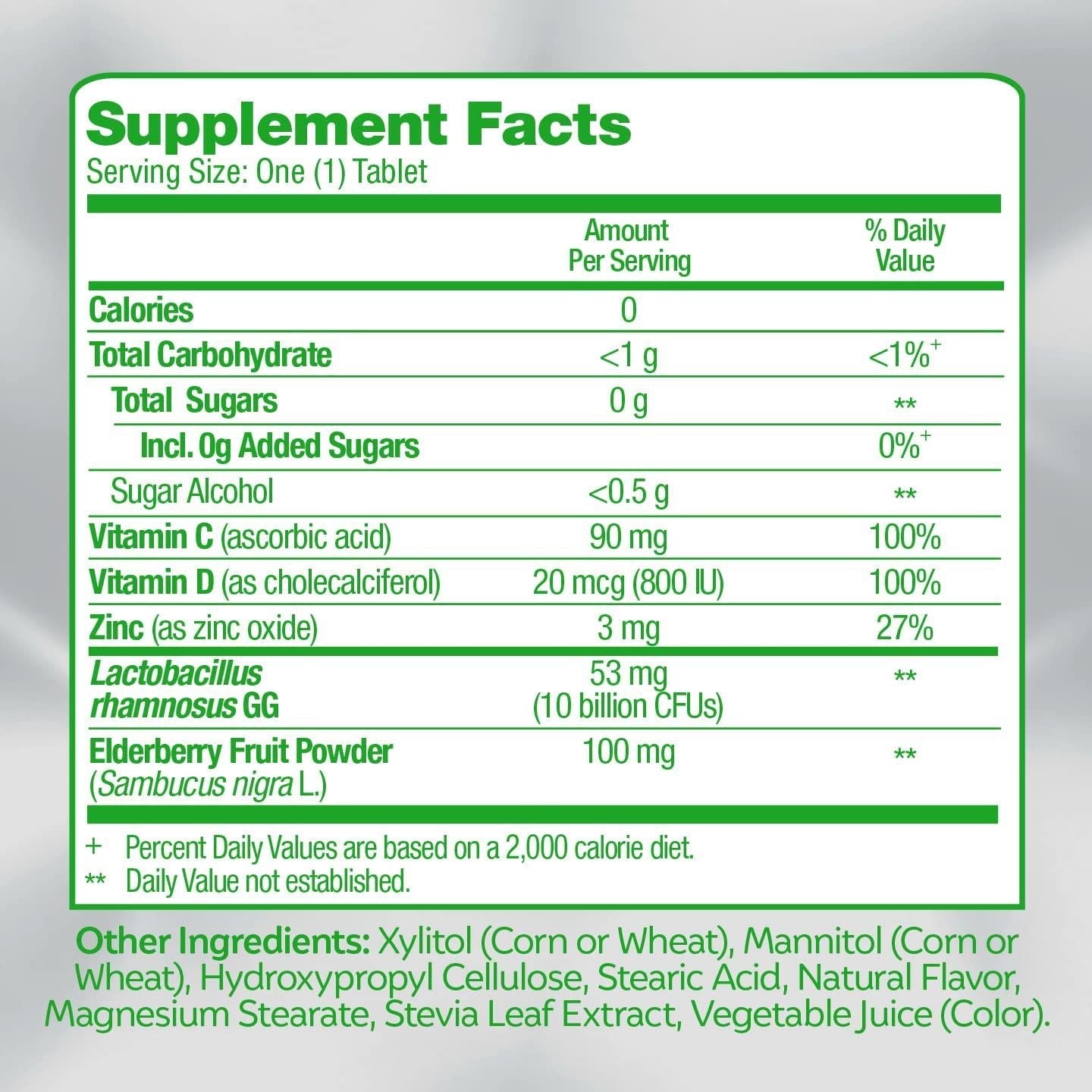 Culturelle Immune Defense, Probiotic + Elderberry, Vitamin C and Zinc, Immune Support for Adults, Mixed Berry Chewables, 28 CT