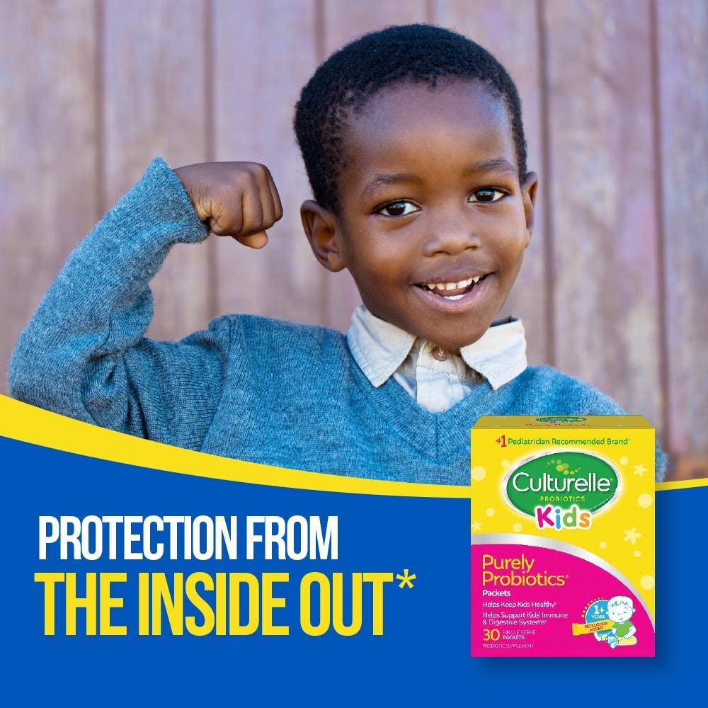 Culturelle Kids Packets Daily Probiotic Formula, One Per Day Dietary Supplement, Contains 100% Naturally Sourced Lactobacillus GG –The Most Clinically Studied Probiotic†, 50 Count (packaging may vary)