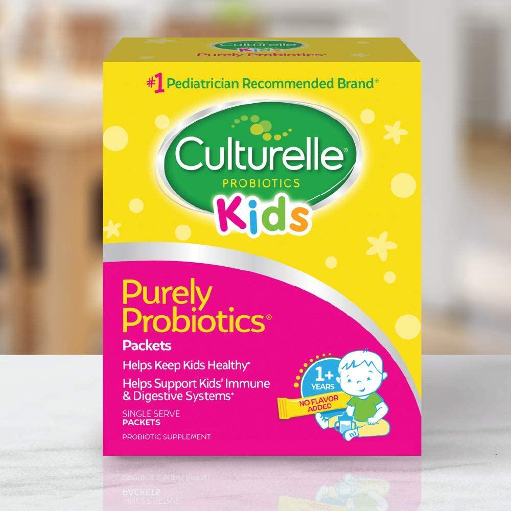 Culturelle Kids Packets Daily Probiotic Formula, One Per Day Dietary Supplement, Contains 100% Naturally Sourced Lactobacillus GG –The Most Clinically Studied Probiotic†, 50 Count (packaging may vary)