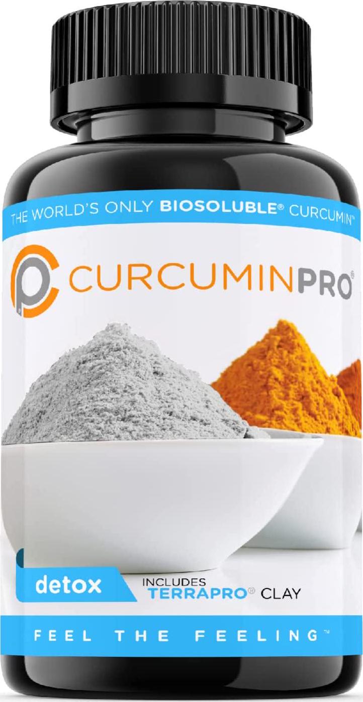 CurcuminPro Detox, Derived from Organic Turmeric and a Unique Clay Deposit, Our Organic Detox Capsules Provide The Power of CPRO