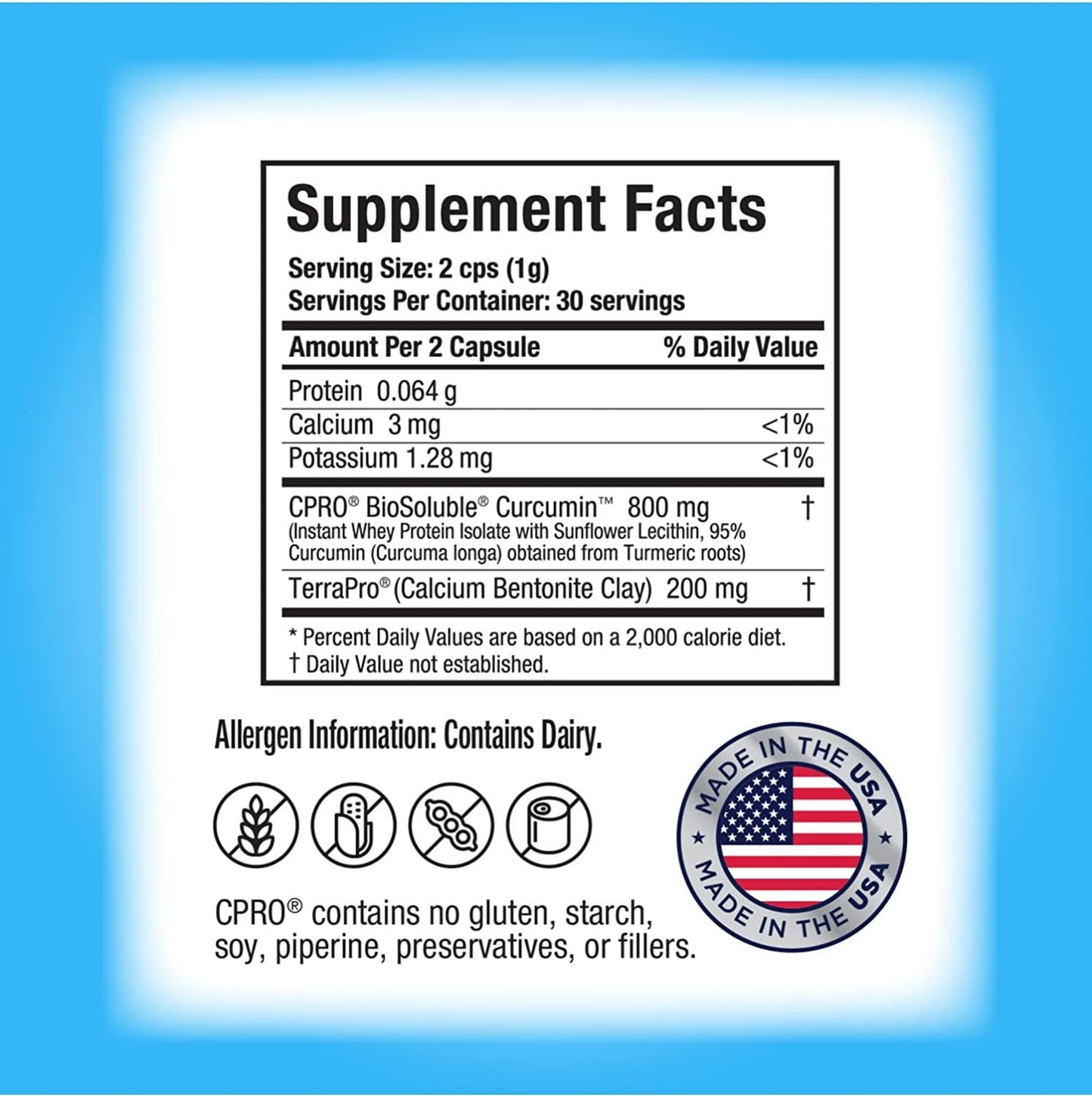 CurcuminPro Detox, The World&#039;s only BioSoluble Curcumin, Made from Organic Turmeric and a Clay Deposit, Our Organic Detox Capsules Provide The Power of CPRO with a Patented Clay Technology