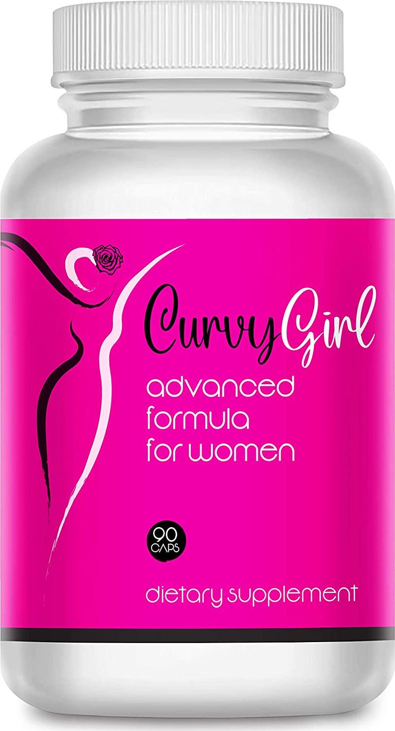 Curvy- Female Weight Gain Pills- Get Your Curves Fast- Fill Out Your Jeans and Fit in That Swimsuit Without Surgery or Padding- 90 Veggie Capsules