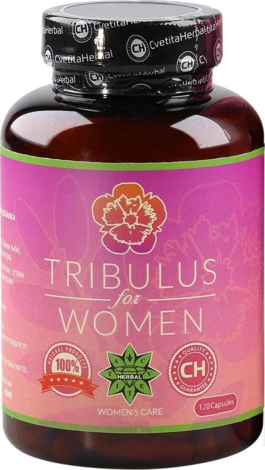 Cvetita Herbal, Femmes Tribulus bulgare, Tribulus for women, FORMULE INNOVANTE Bon fonctionnement du système hormonal (120 gélules)