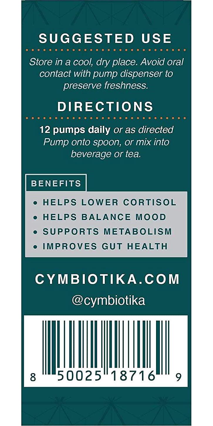 Cymbiotika Adrenal Super Tonic Zinc, Ashwagandha, Lavender, Holy Basil, Moringa Stress and Anxiety + Immune Support Supplement Vegan, Keto, Gluten Free - Berry Flavor