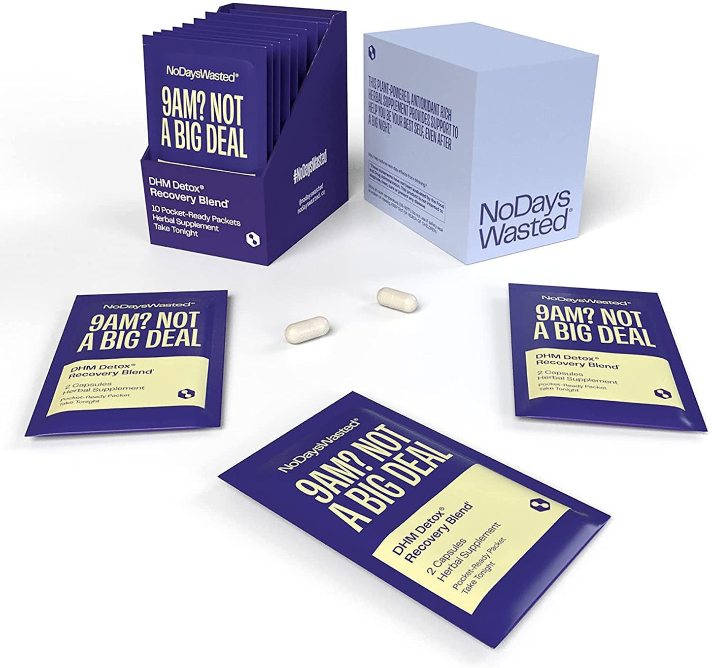 DHM Detox Hangover Prevention Pills - Dihydromyricetin (DHM), N Acetyl Cysteine, Milk Thistle, Prickly Pear, Hydration Electrolytes Blend-Take After-Alcohol to Aid in Recovery