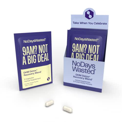 DHM Detox, No Days Wasted, 5 Servings - Take During Evening for Better Next Day and Recovery