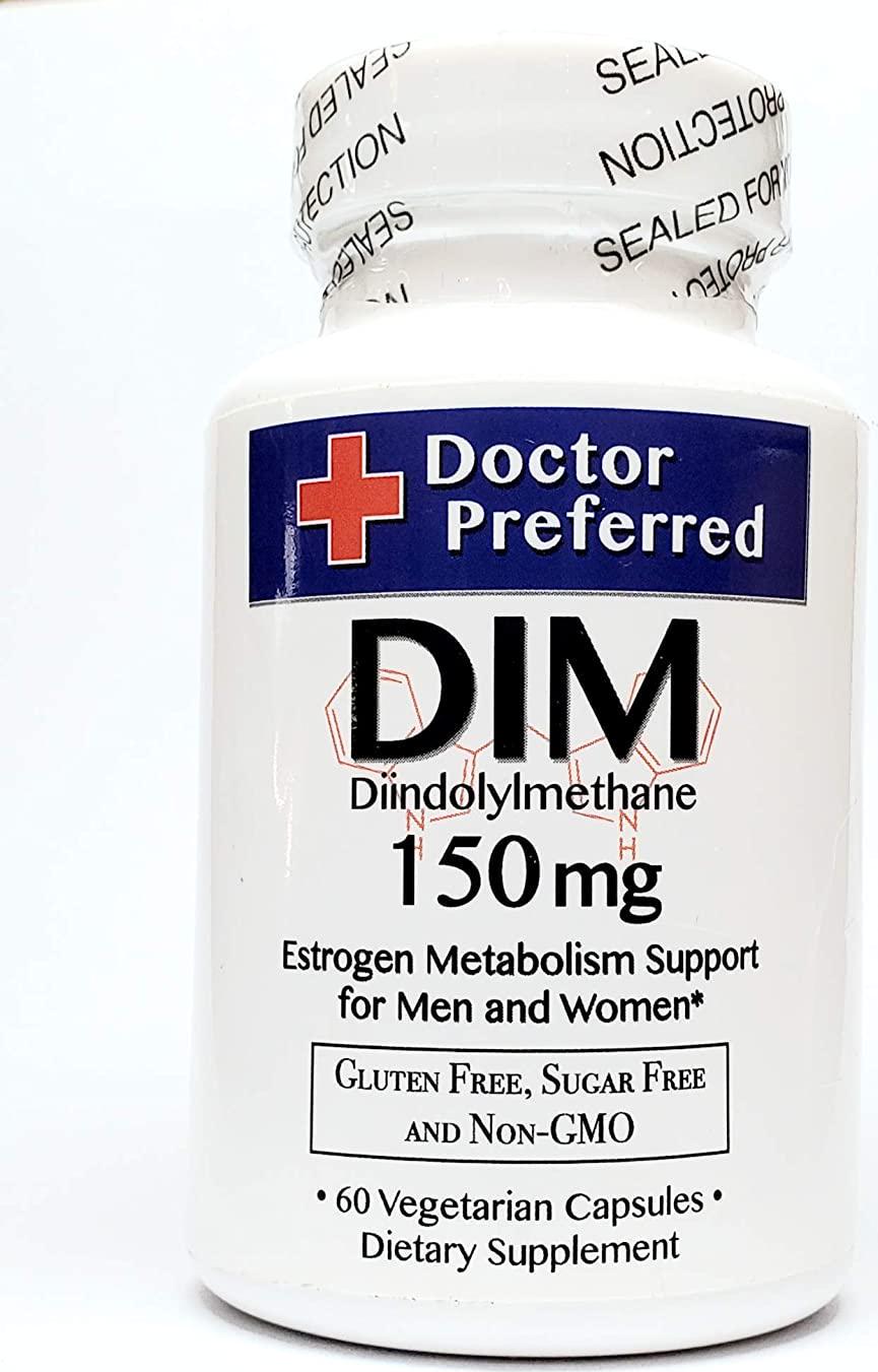 DIM (Diindolylmethane) 150mg Hormone Support, Vegetarian Capsules