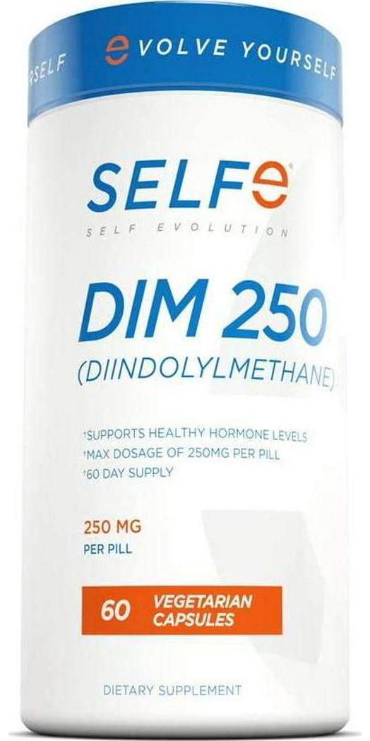 DIM Max Strength Supplement with BioPerine - 250mg per 1 Cap - Diindolylmethane, 60 Vegetarian Capsules (2 Month Supply)