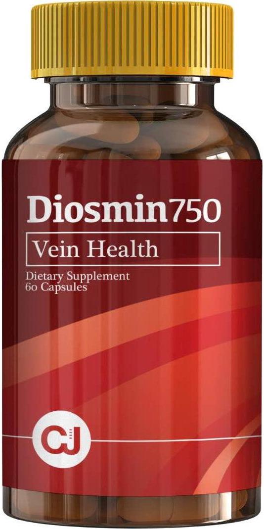 DIOSMIN 750mg Circulation and Vein Support (60 Capsules Bottle) Pure Diosmin not Mixes.