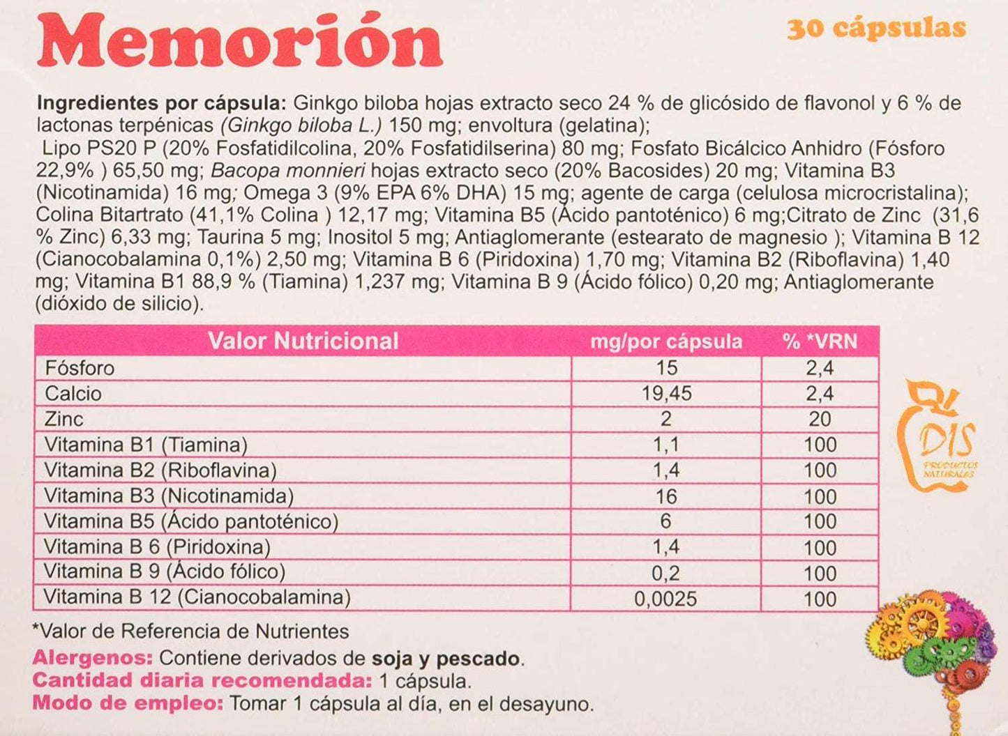 DIS - Memory 30 cap DIS