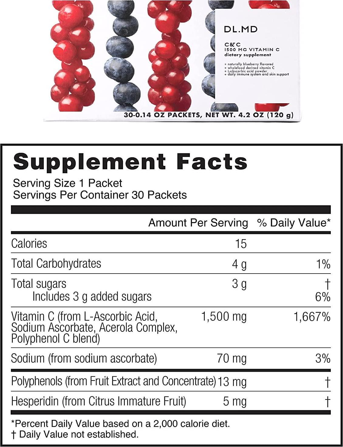 DLMD C&C Vitamin C Powder Supplement