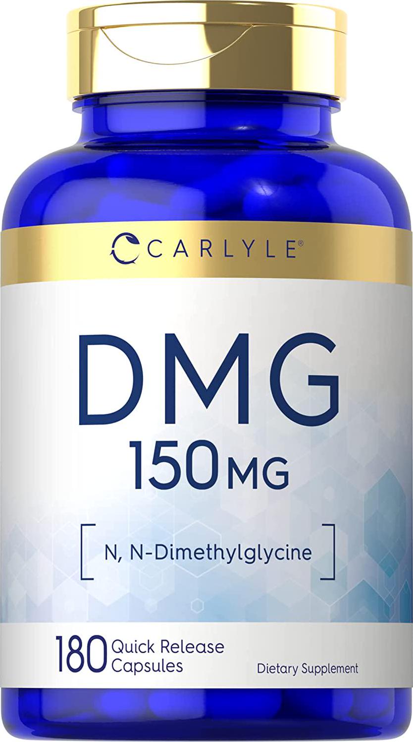 DMG Supplement | 150 mg 180 Capsules | N-Dimethylglycine | Vegetarian, Non-GMO, Gluten Free | by Carlyle
